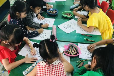 vẽ hoa tặng mẹ 8/3